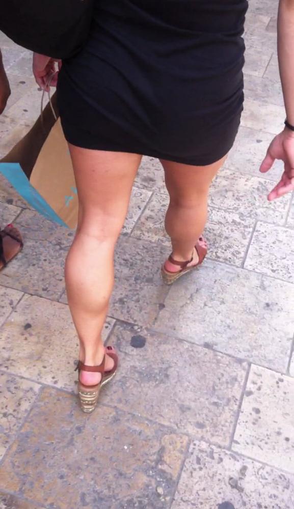 13P hot girl with tight mini dress so hot high heels and boobs