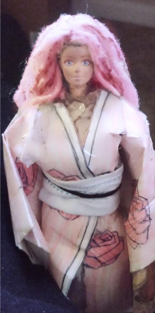 14P Sakura Rose gynoid cosplay (mini Barbie sex doll)