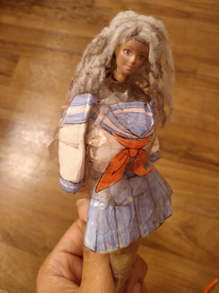 14P Sakura Rose gynoid cosplay (mini Barbie sex doll)