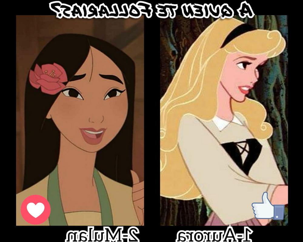 16P A quien te Follarias? (Princesas Disney)
