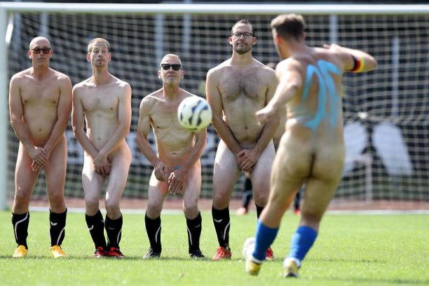 25P Naked football