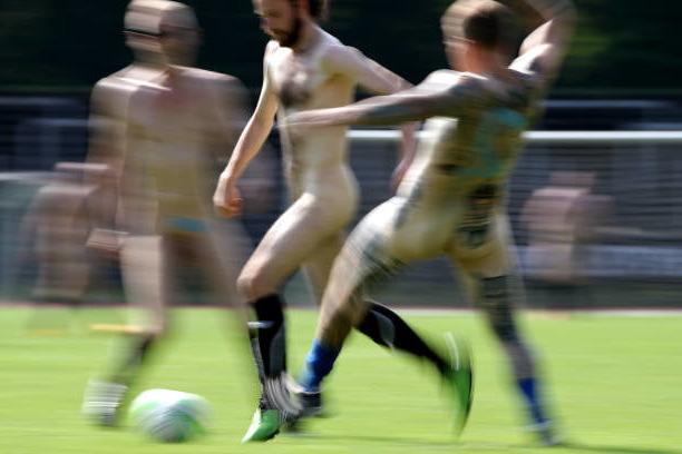 25P Naked football