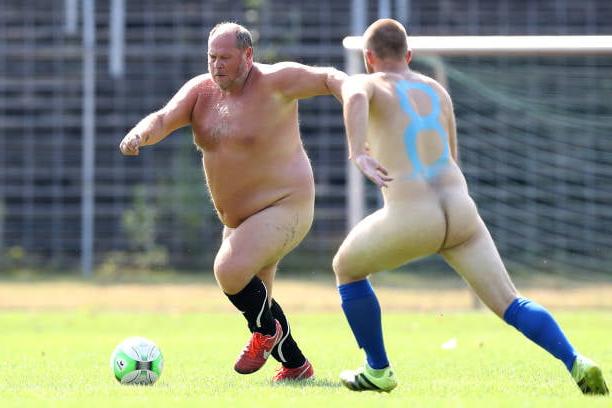 25P Naked football