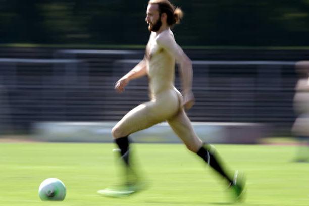 25P Naked football