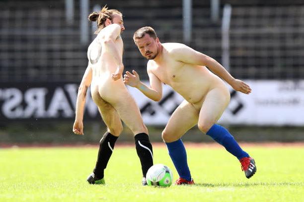 25P Naked football