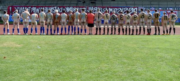 25P Naked football
