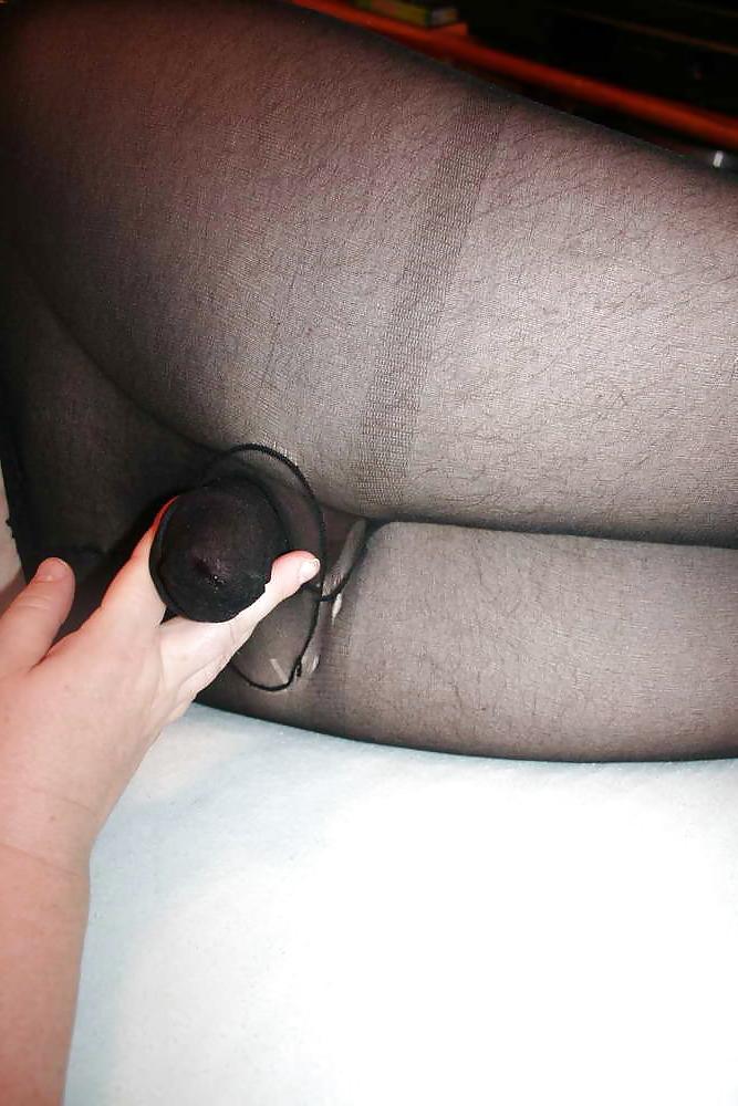 15P Pantyhose with penis sleeve