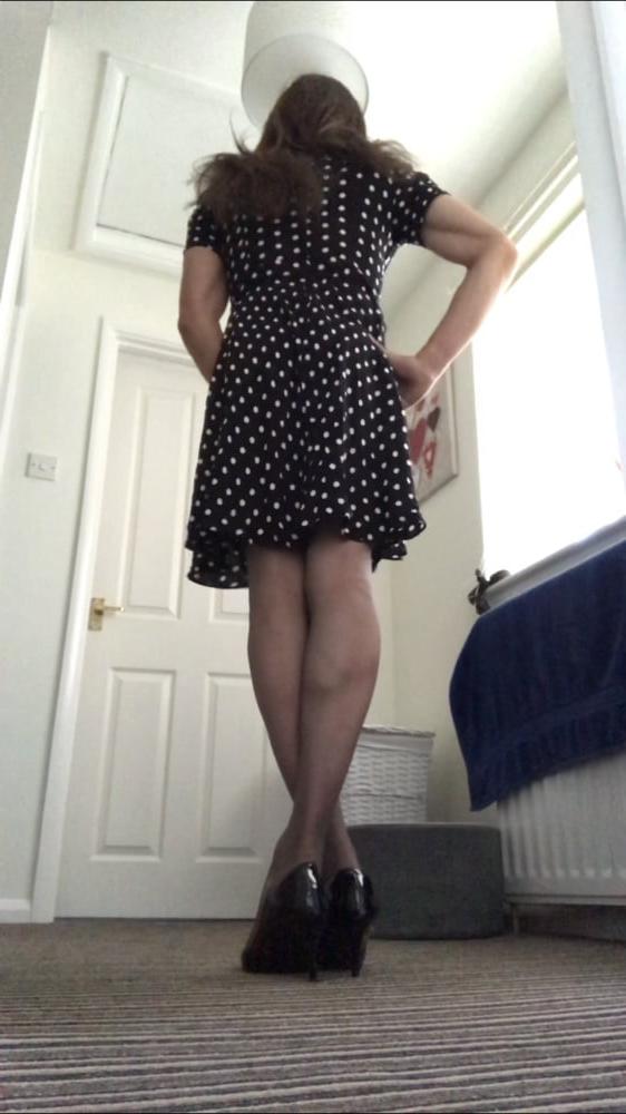 5P Barely black tights with my summer dress