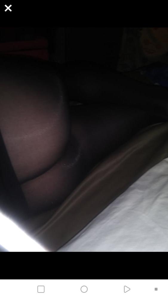 7P My siters pantyhose skirt she wore out with friends allday