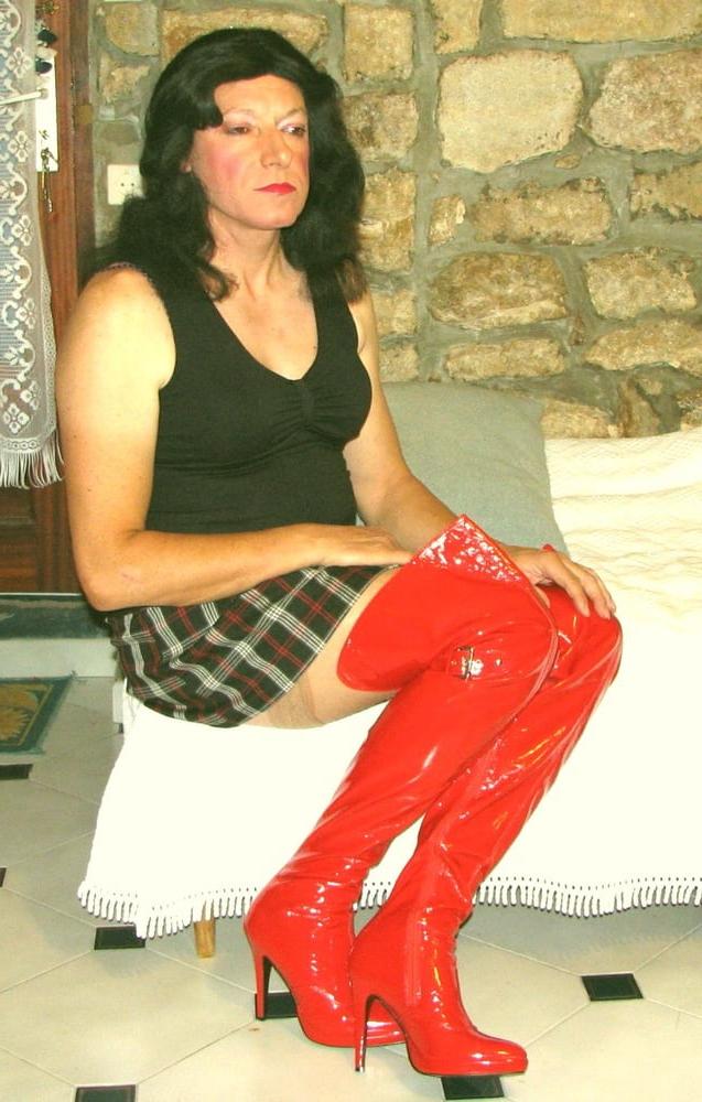 14P high heels over knee