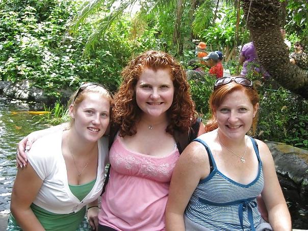 25P Freckled Redhead Blonde College Babes