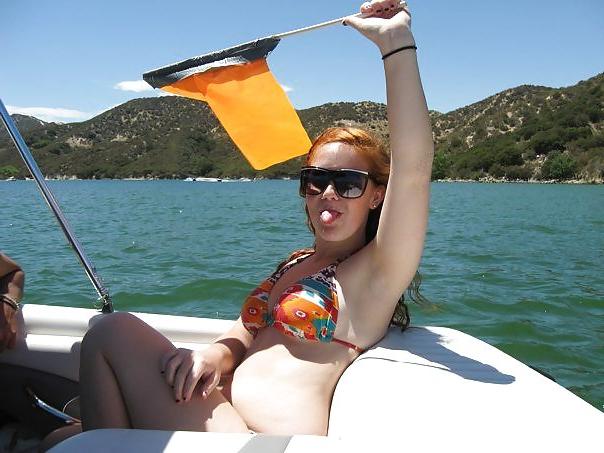 25P Freckled Redhead Blonde College Babes