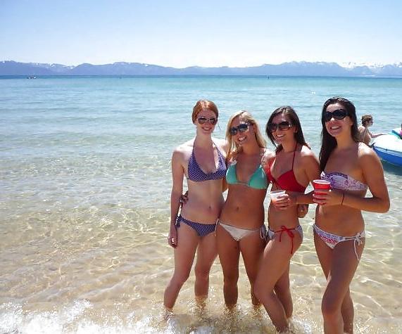 25P Freckled Redhead Blonde College Babes