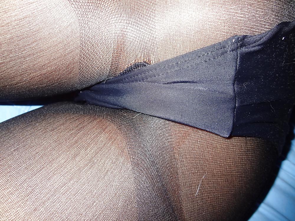 10P Wife in swimsuit with tights underneth