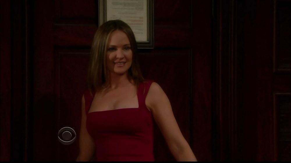 25P Sexy Soap Star Sharon Case Stuns In A Red Dress