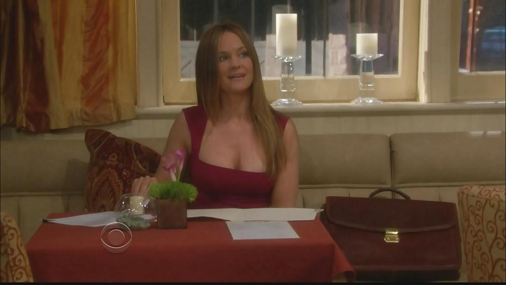 25P Sexy Soap Star Sharon Case Stuns In A Red Dress