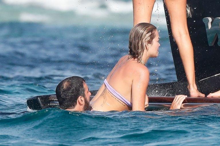 8P Rita Ora topless Ibiza vacation boat