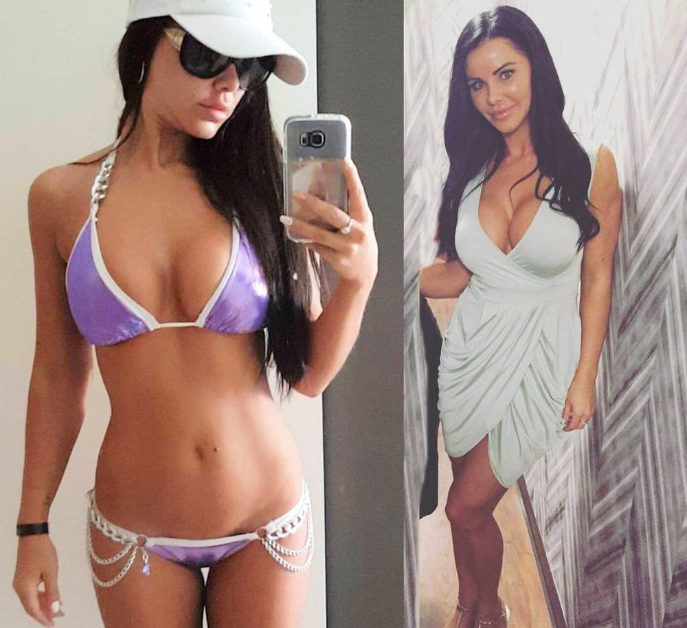 20P Sarah Loses Dress Bikini Stuffers In Her Hottest Bikinis