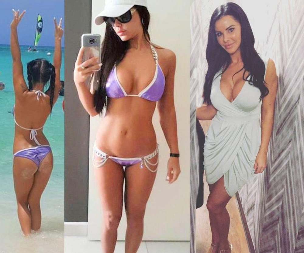 20P Sarah Loses Dress Bikini Stuffers In Her Hottest Bikinis