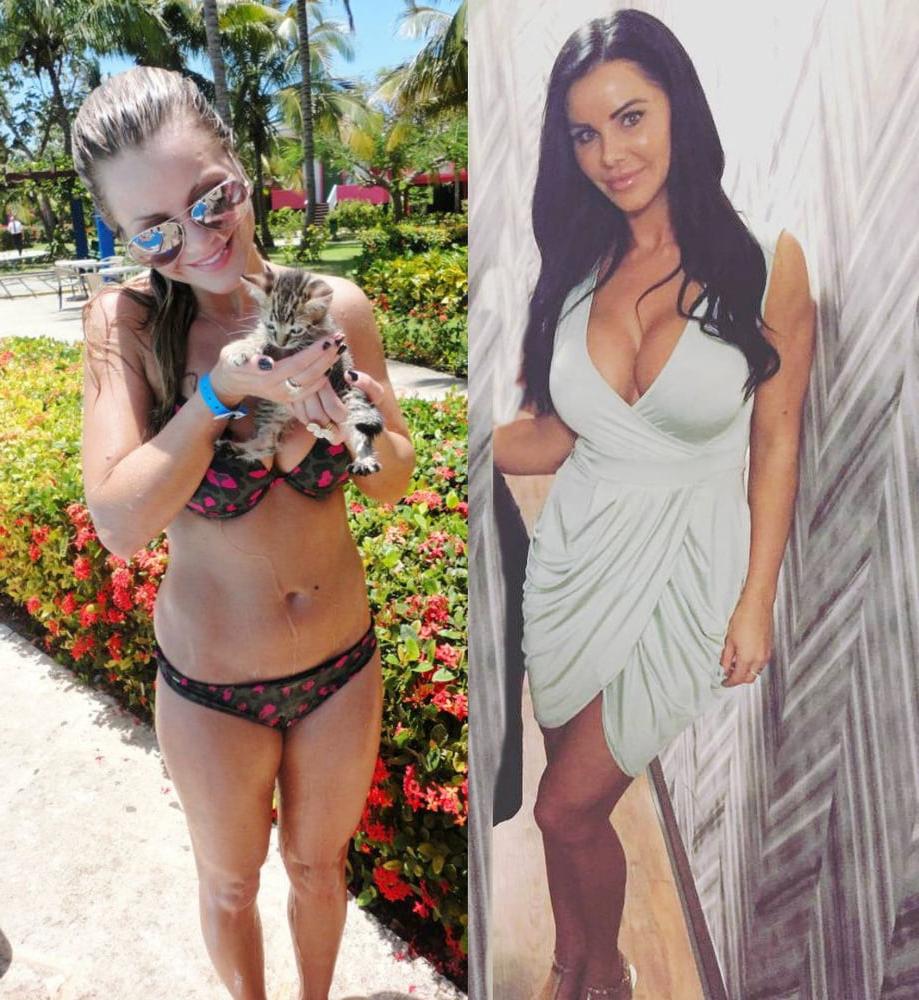 20P Sarah Loses Dress Bikini Stuffers In Her Hottest Bikinis
