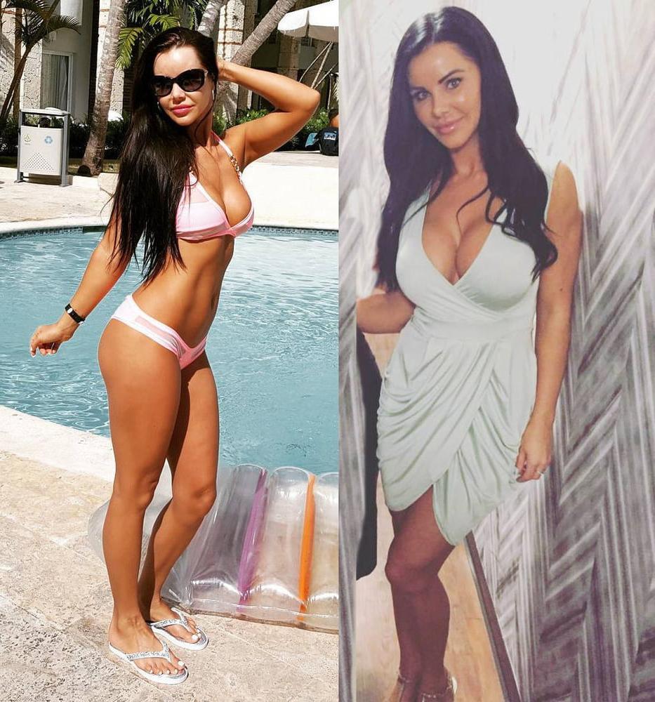 20P Sarah Loses Dress Bikini Stuffers In Her Hottest Bikinis