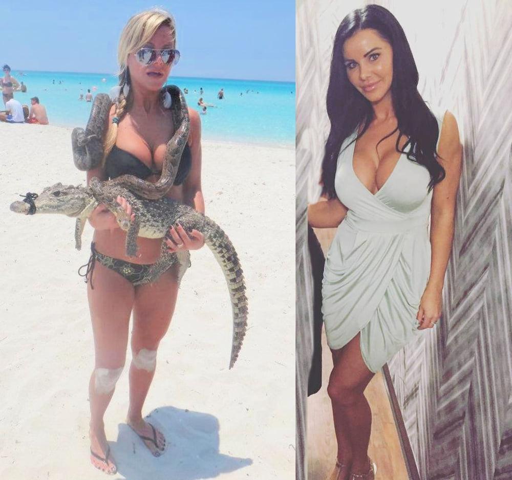 20P Sarah Loses Dress Bikini Stuffers In Her Hottest Bikinis