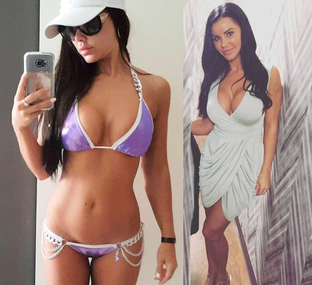 20P Sarah Loses Dress Bikini Stuffers In Her Hottest Bikinis
