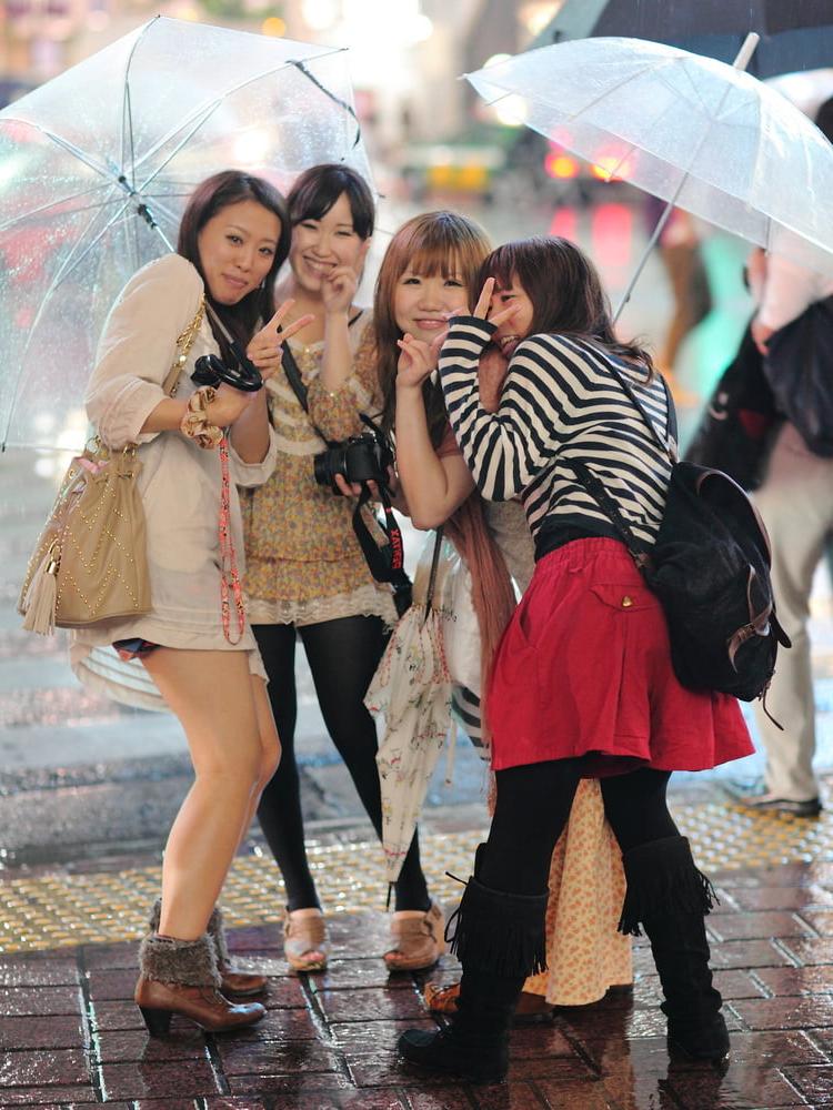 25P Street Pantyhose - Real Life Asian Cunts in Tights