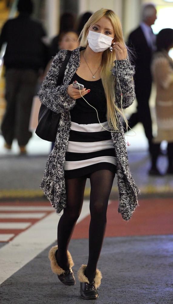 25P Street Pantyhose - Real Life Asian Cunts in Tights