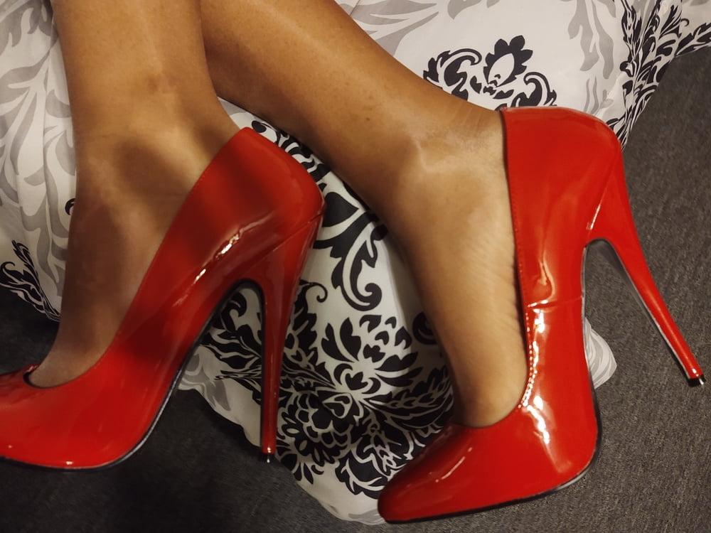 7P new red heels