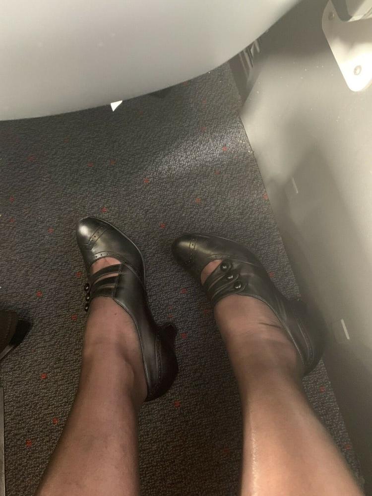 25P Sexy Stewardess in Heels and stockings 2