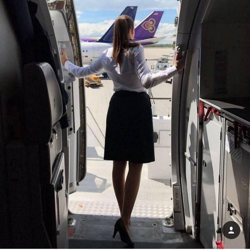 25P Sexy Stewardess in Heels and stockings 2