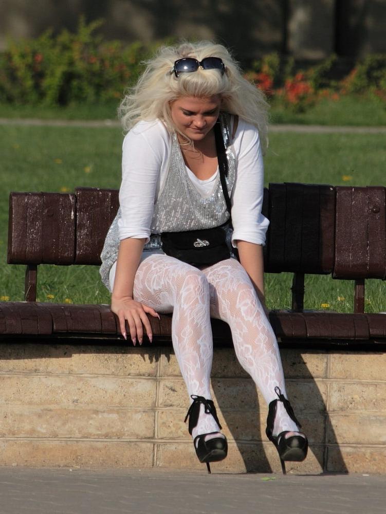 25P Street Pantyhose - Well Hosed Mature Cunts