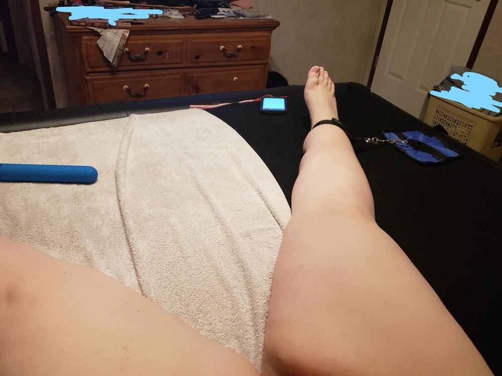 25P tied and used on the bed pt2
