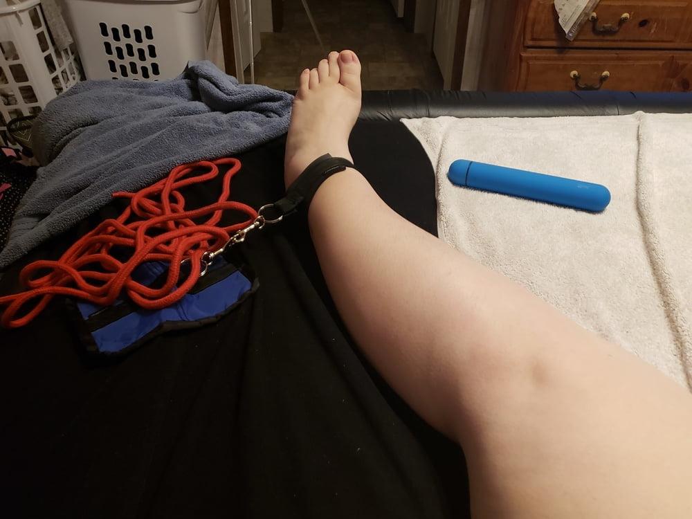 25P tied and used on the bed pt2