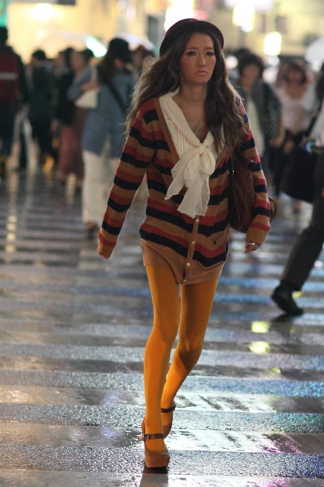 25P Street Pantyhose - Real Life Asian Cunts in Tights