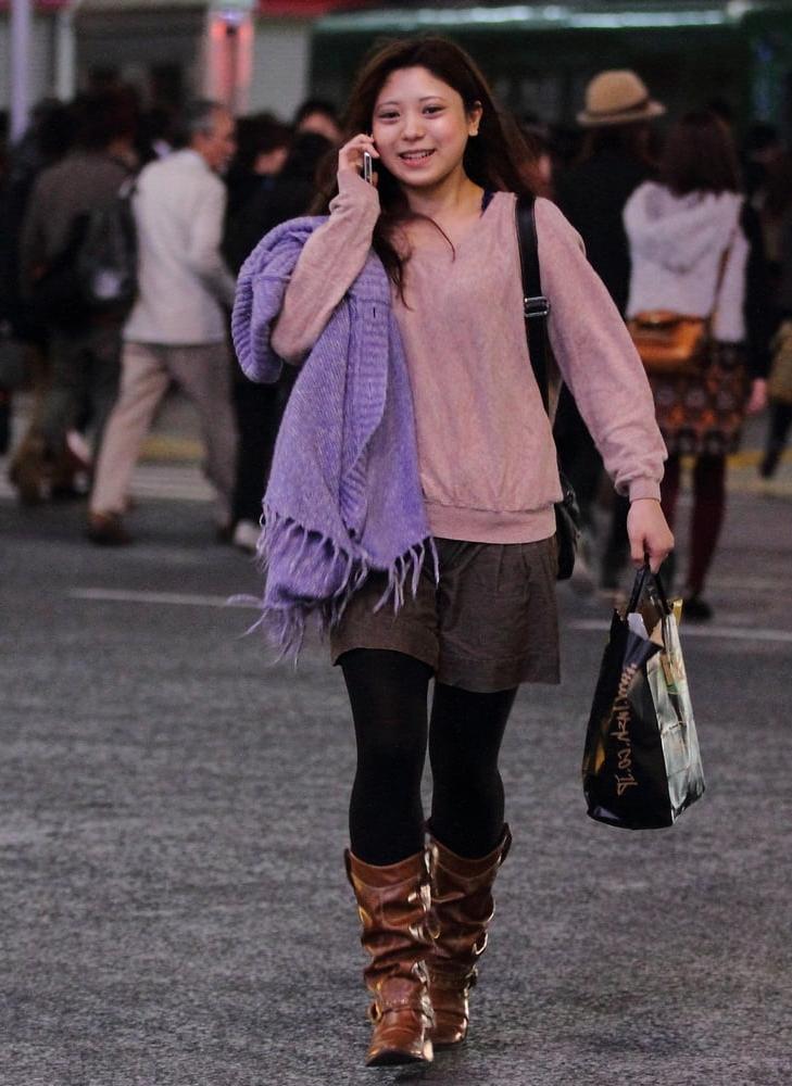 25P Street Pantyhose - Real Life Asian Cunts in Tights