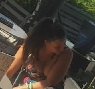 23P sexy girl with high heels mini skirt and big tits suck