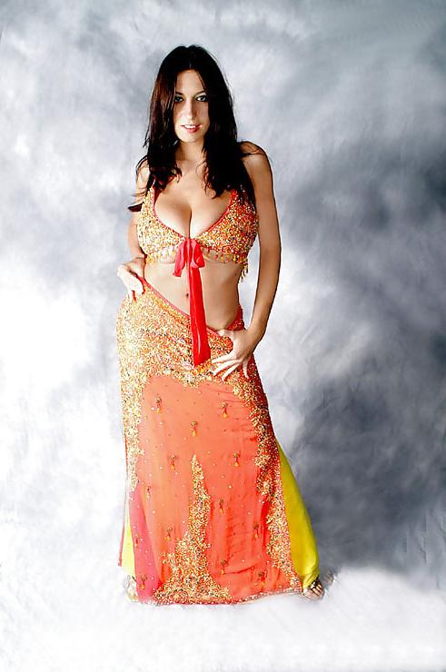 5P Jana Defi in oriental dress.