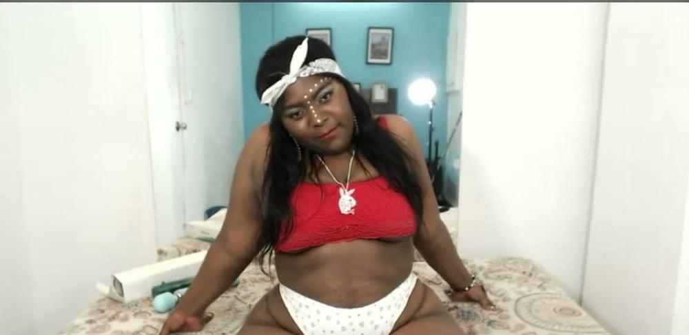 25P Naughty dirty black chick cara panties in mouth
