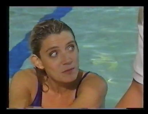 25P Michelle Collins Eastenders, swimsuit, Low Quality