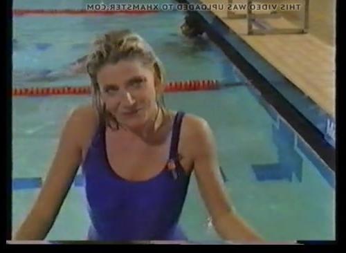 25P Michelle Collins Eastenders, swimsuit, Low Quality