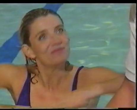 25P Michelle Collins Eastenders, swimsuit, Low Quality
