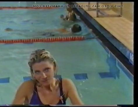 25P Michelle Collins Eastenders, swimsuit, Low Quality