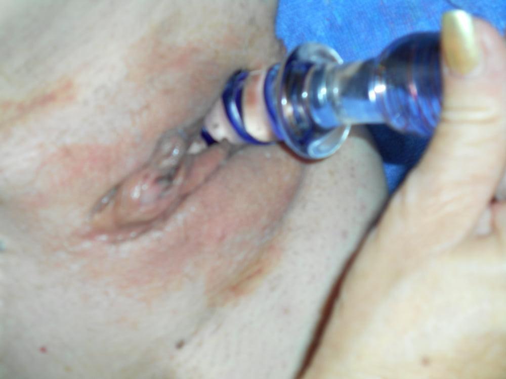 25P glass dildo