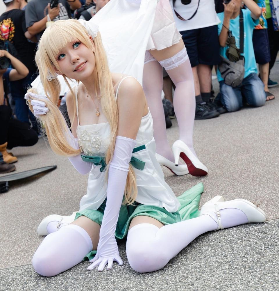 20P Cosplay Cunts in Pantyhose