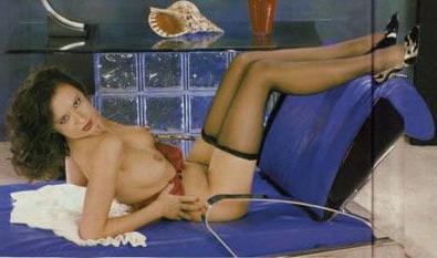 12P Leg Show Magazine - Brunette in Black Sheer Pantyhose