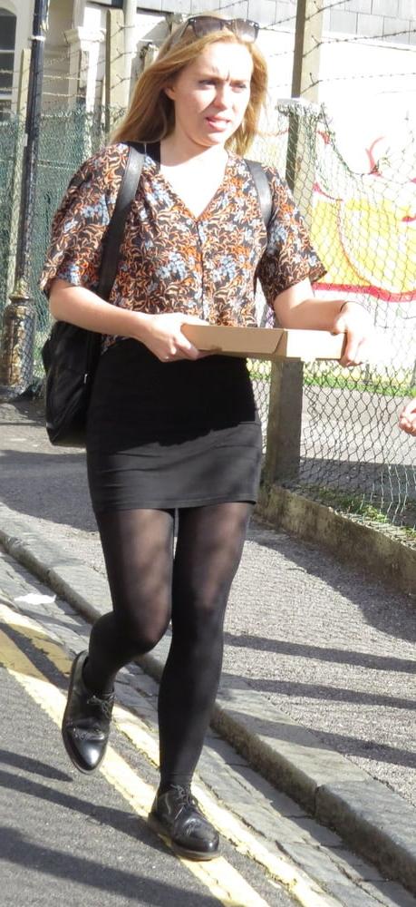 25P Street Pantyhose - BritTrash in Tights
