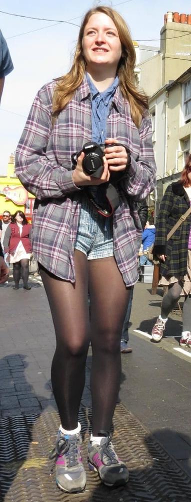 25P Street Pantyhose - BritTrash in Tights