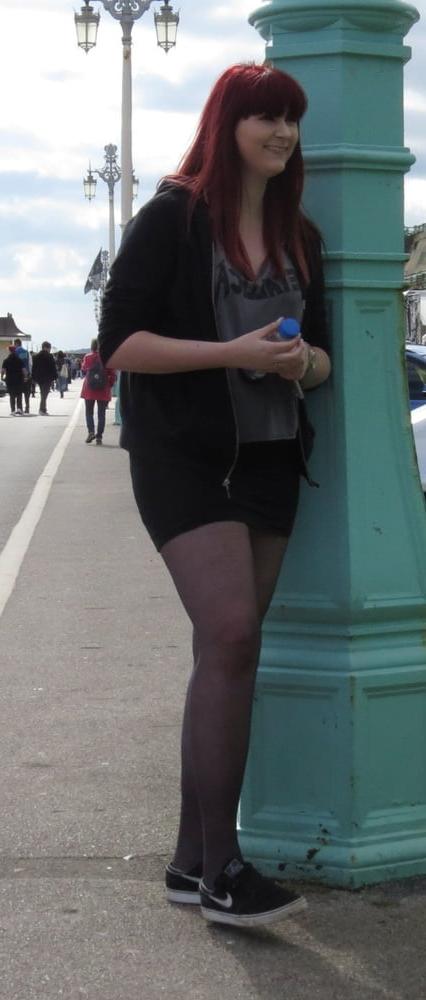 25P Street Pantyhose - BritTrash in Tights